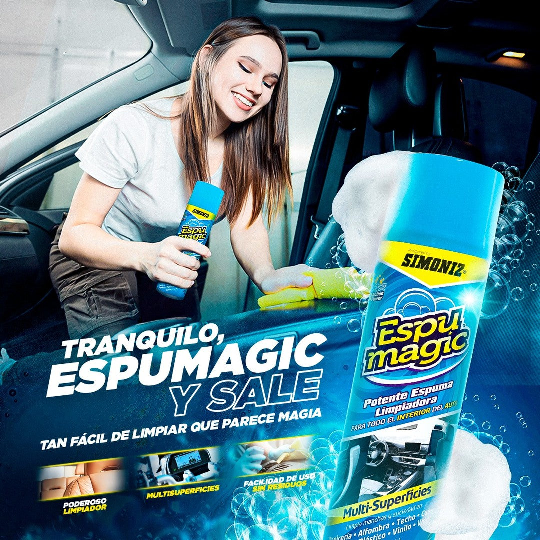 🧼✨ Espuma Mágica Multiusos | Limpieza Profunda para tu Auto 🚗