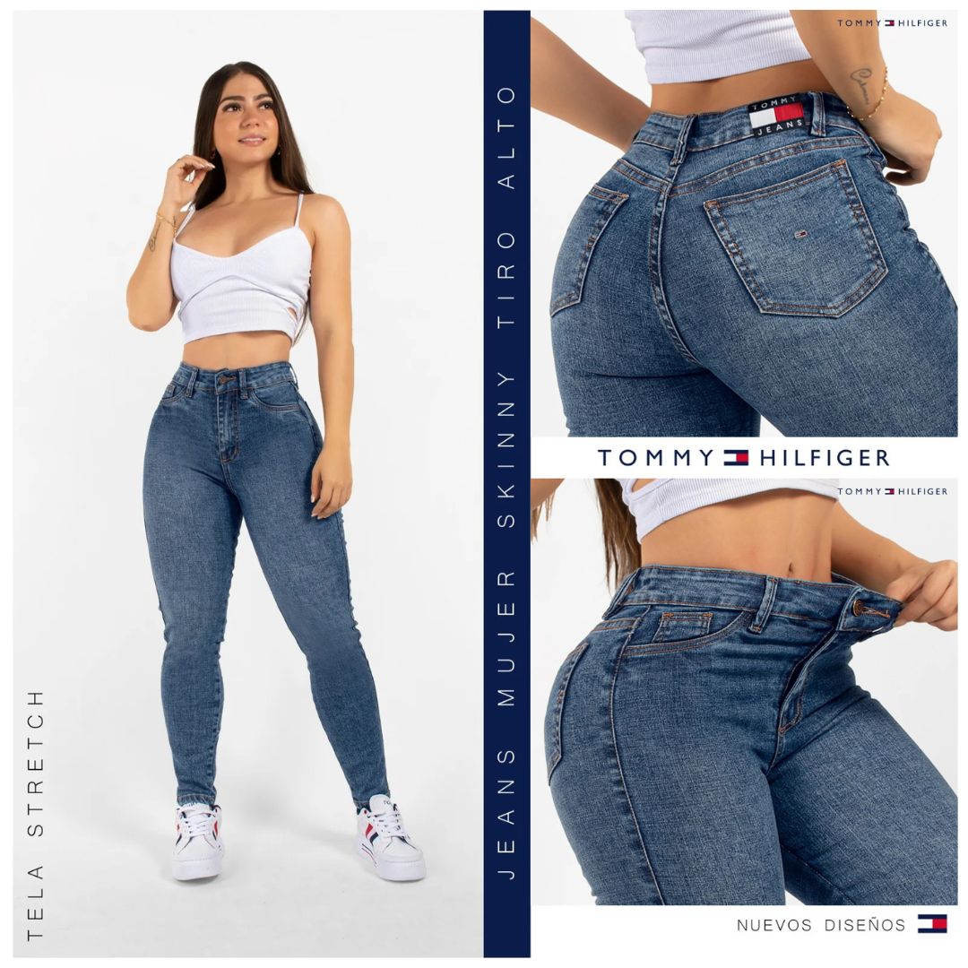 💎 Jean Skinny Premium Tiro Alto 👖 Comodidad + Estilo Irresistible