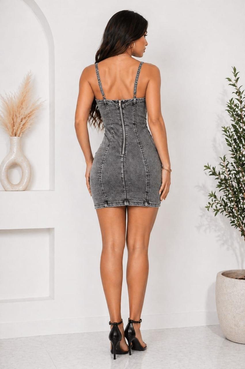 Vestido Yuli Sculpt Denim™ – Moldea tu Silueta con Estilo