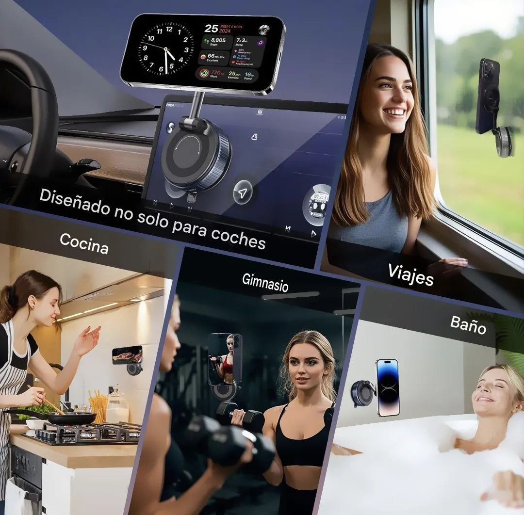 📱 Soporte Magnético Compacto para Celular 🚗✨