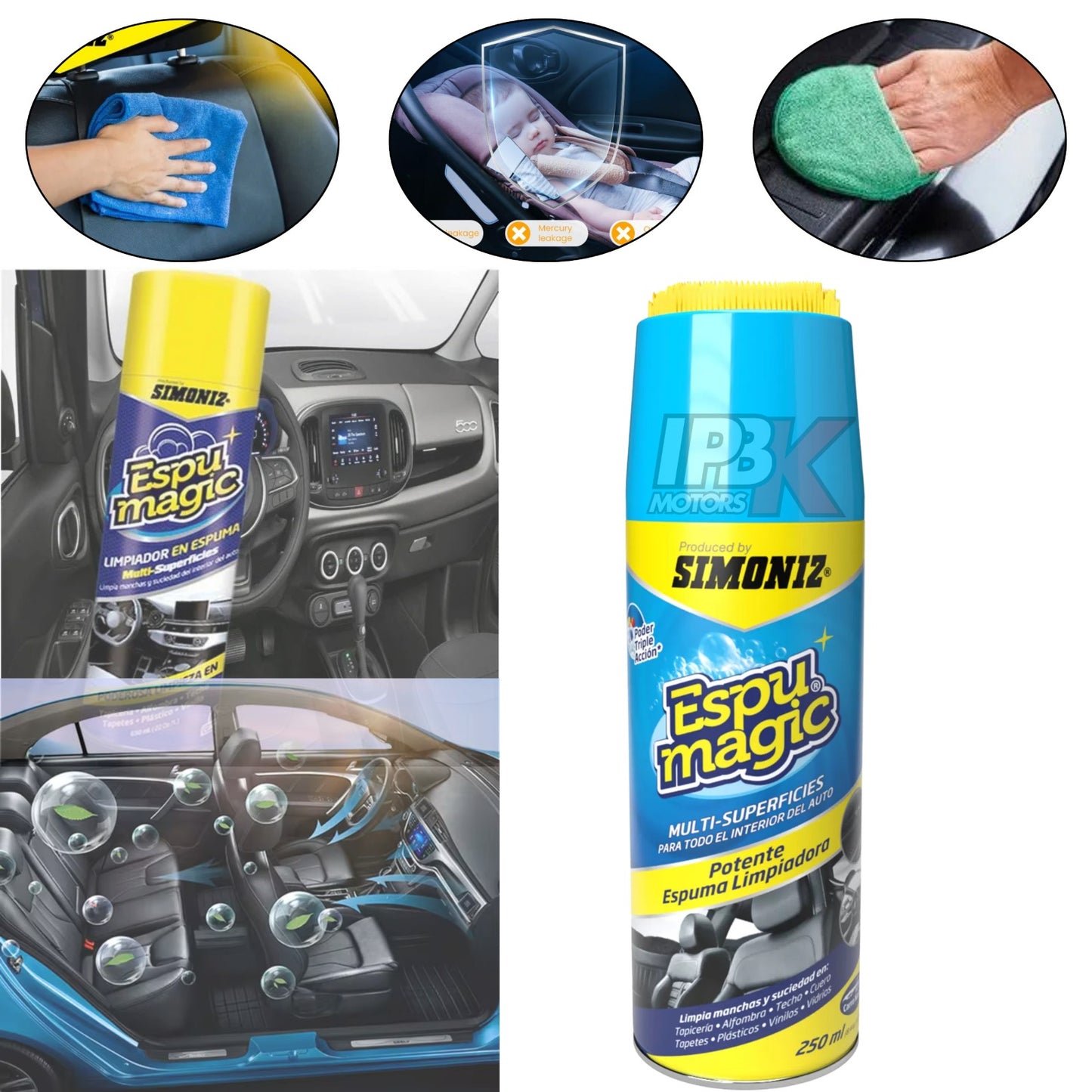 🧼✨ Espuma Mágica Multiusos | Limpieza Profunda para tu Auto 🚗