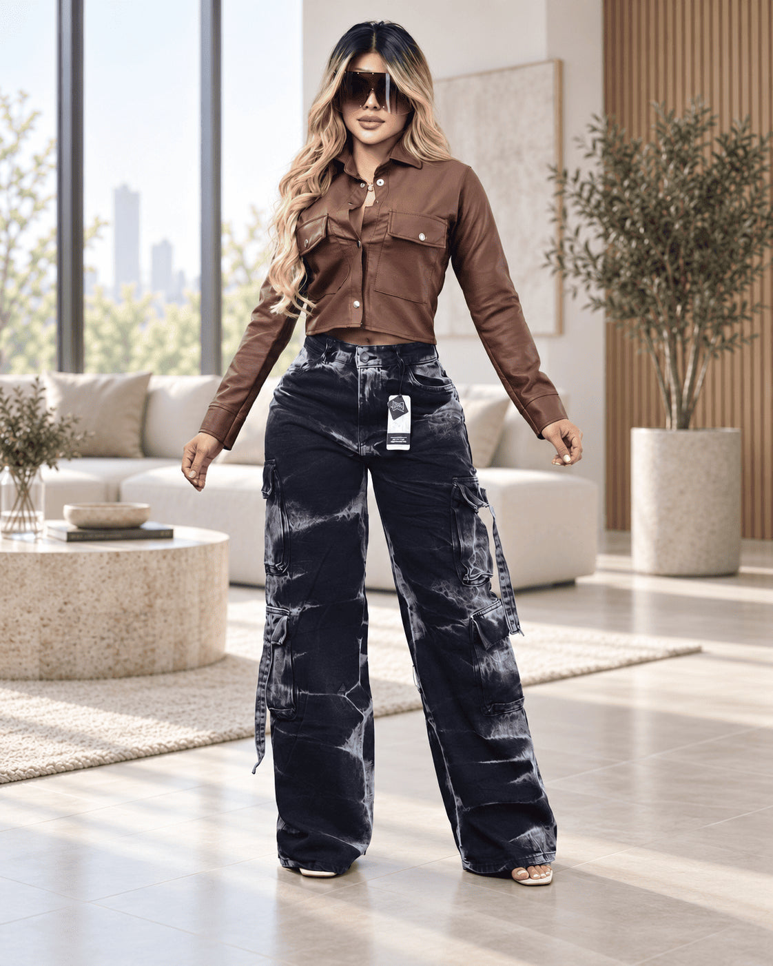 Pantalón Cargo Amelia Black™
