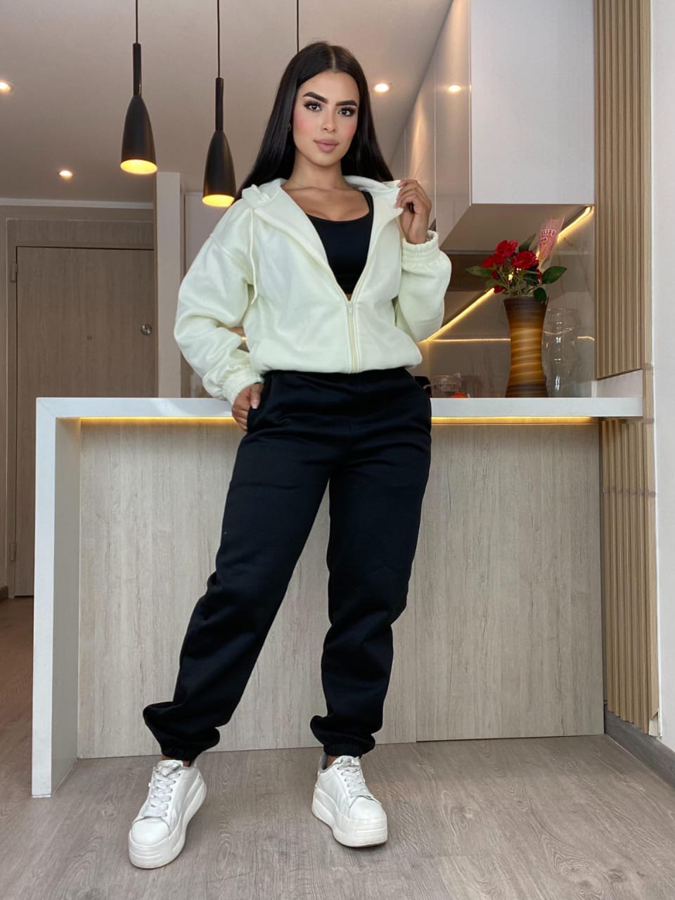 💚 Conjunto Sudadera LOVE x3 Prendas | ¡Look Completo, Cómodo y con Mucho Estilo!